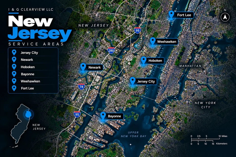 New Jersey service areas illustration