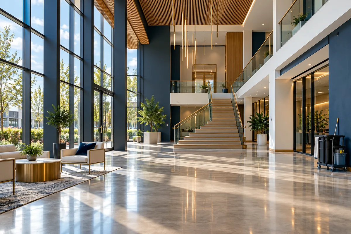 Illustrative clean post construction interior; not an actual Newark client property